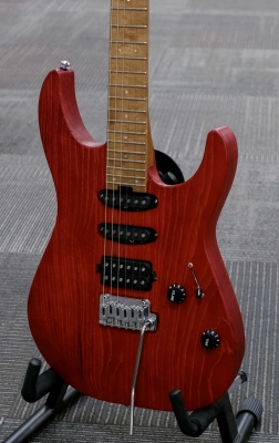 Charvel Guitars - Pro-Mod DK24 HSS 2PT CM Ash, Caramelized Maple Fingerboard - Red Ash